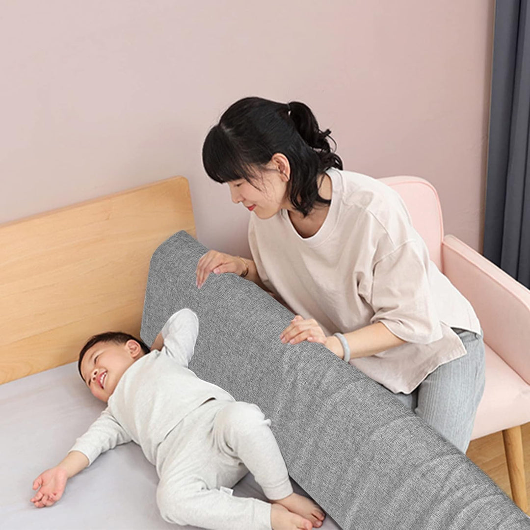 FIVMEN Bettgitter Rausfallschutz Bett 100cm Bettschutzgitter Kinderbett, 40-60cm 5 Löcher Höhenverst