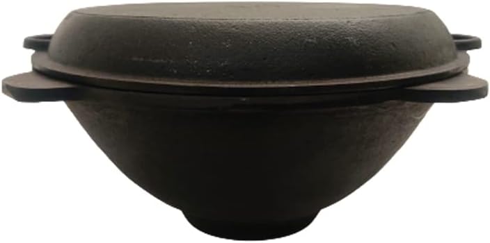 Grillpeter Kazan Gusseisen 22 Liter Deckel-Pfanne Kasan