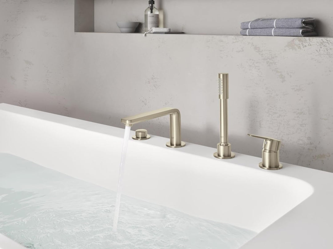 GROHE Lineare - 4-Loch-Einhand-Wannenkombination (Umstellung Wanne/Brause, mit Temperaturbegrenzer,