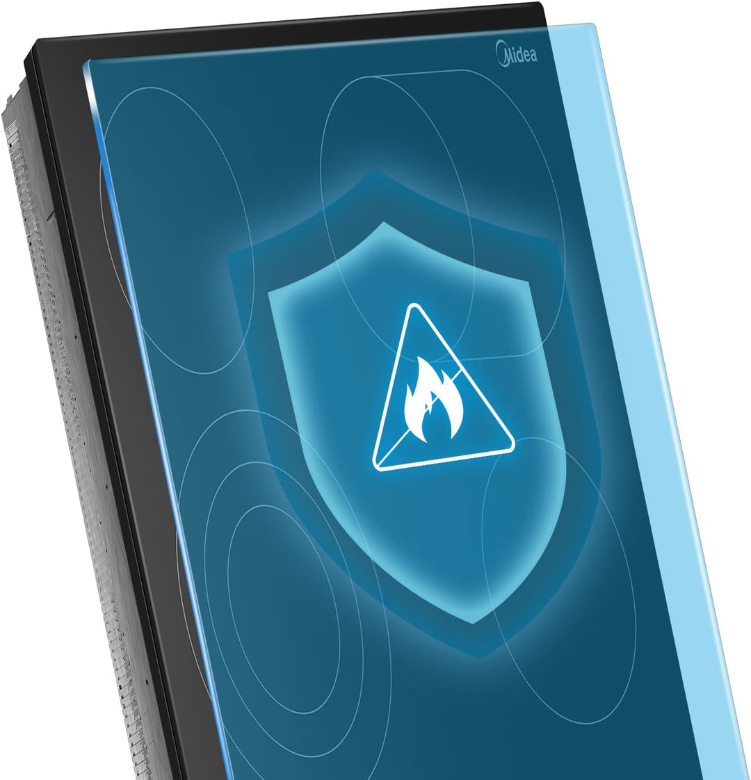 Midea KF500IX autarkes Kochfeld 4 Zonen / 60 cm/Touch Slider, Restwärmeanzeige, individueller Timer,