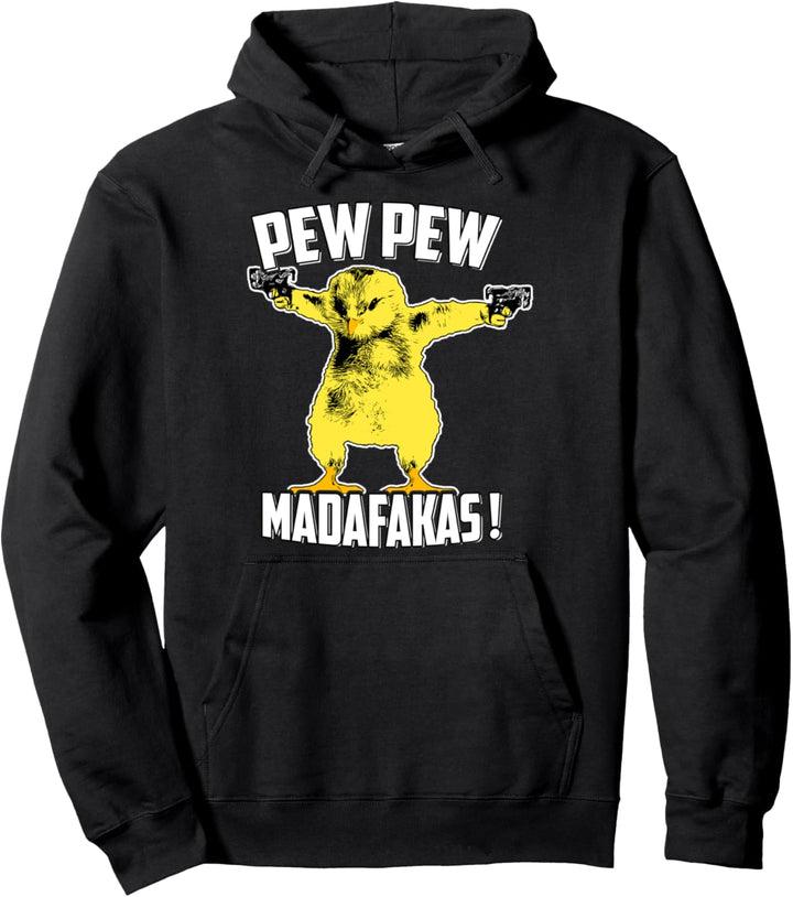 Pew Pew Madafakas Crazy Chick Lustig Pullover Hoodie