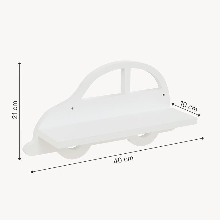 [en.casa] Kinder-Wandregal Skanderborg bis 2 kg pro Regal Wandboard für Kinderzimmer Hängeregal Kind