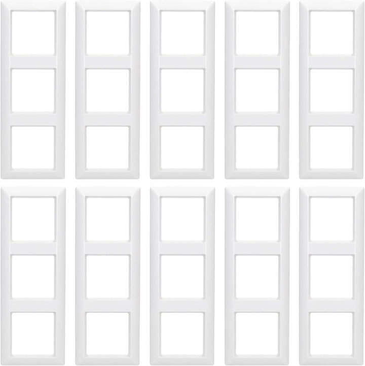 JUNG AS 500 Alpinweiss 10er Set (Rahmen 3-fach) 10x Rahmen 3-fach, 10x Rahmen 3-fach