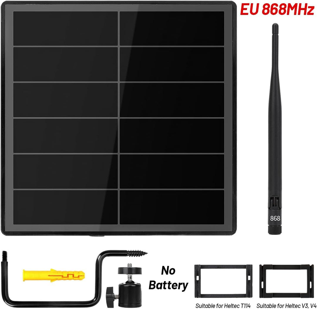 D5-1A 5W Solar Panel Kit mit Batterie Controller für Heltec V3 ESP32 LoRa Modul für DIY Meshtastic M