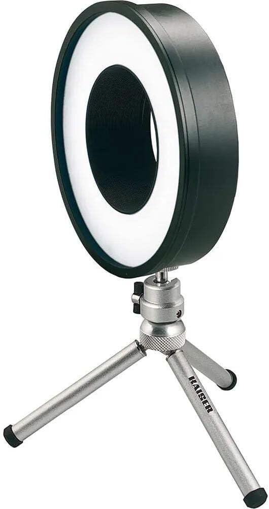 Kaiser Fototechnik 3250 KR90 Ringleuchte (30x DREI-Chip LED, Filtergewinde 77mm) mit integrierter Ak