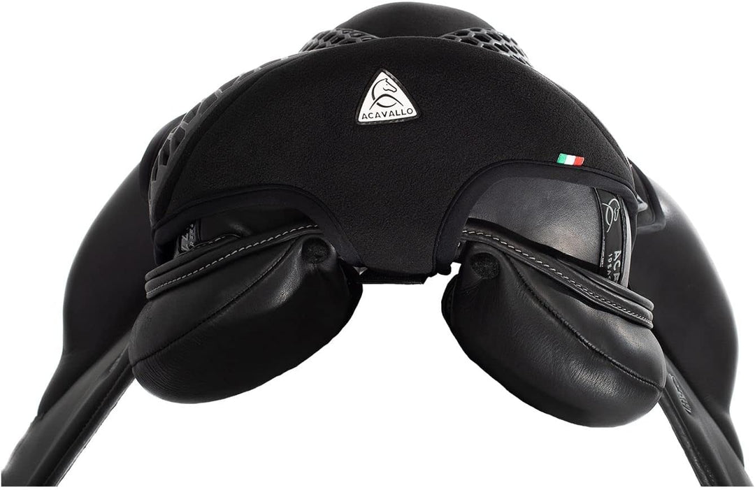 Acavallo Ortho-Coccyx Seat Saver Dressag Sitzkissen mit Aussparung Gel Out Black 20mm L schwarz, L s