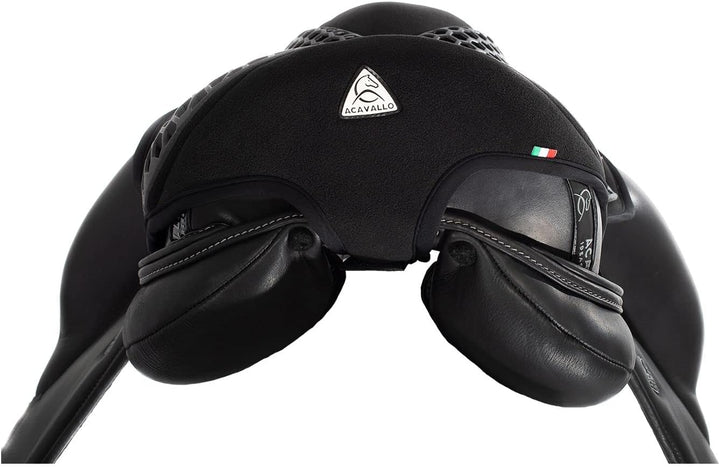 Acavallo Ortho-Coccyx Seat Saver Dressag Sitzkissen mit Aussparung Gel Out Black 20mm L schwarz, L s