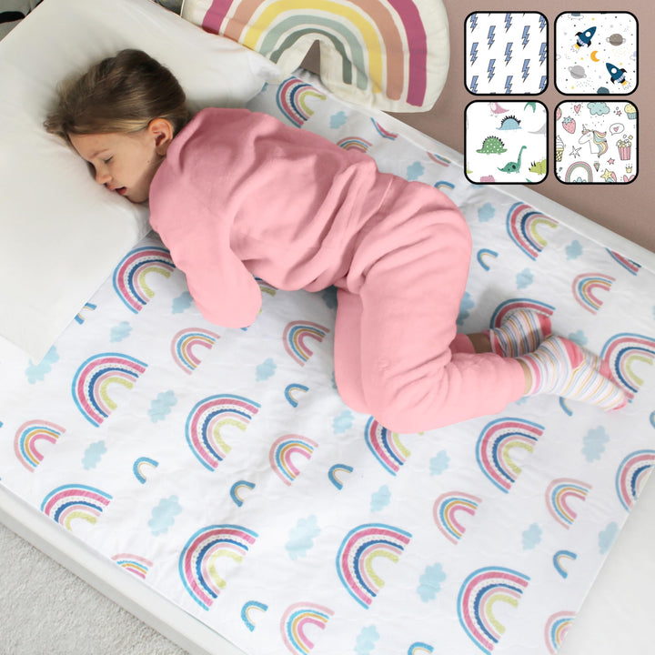 Hygge Sheets® Bettunterlage wasserdicht für Kinder | passend für Baby- & Kinderbett bis 90 cm Breite