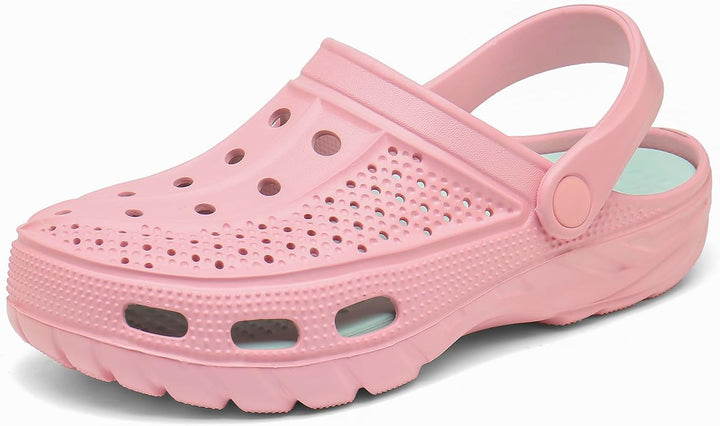 Unisex Clogs Pantoletten Sommer Hausschuhe Strand Sandalen Gartenschuhe mit Fussbett aus Weichem 40/