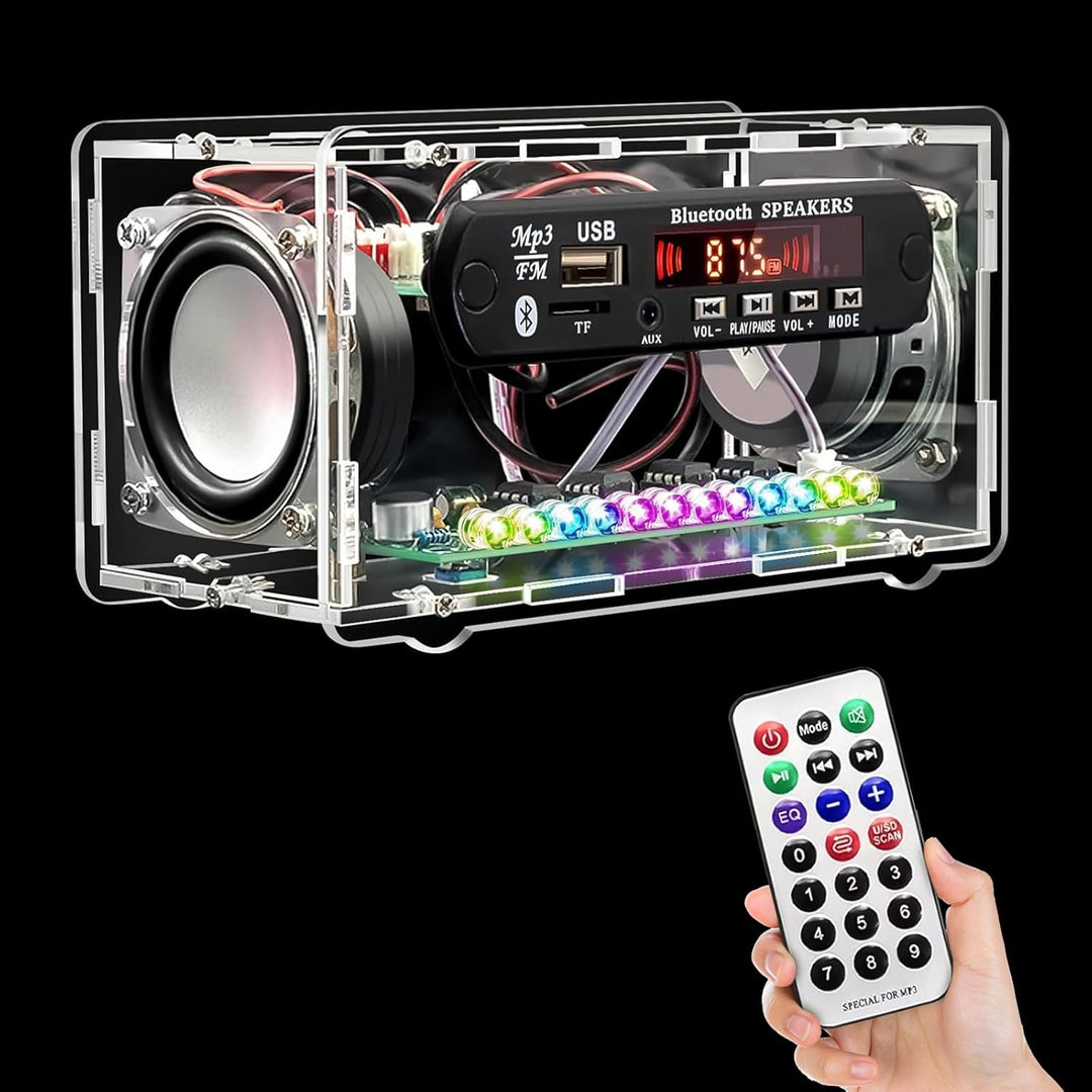 DIY Elektronik Löten Bausatz, FM Radio Bluetooth Lautsprecher Kit, Fernbedienung Music Player Projek