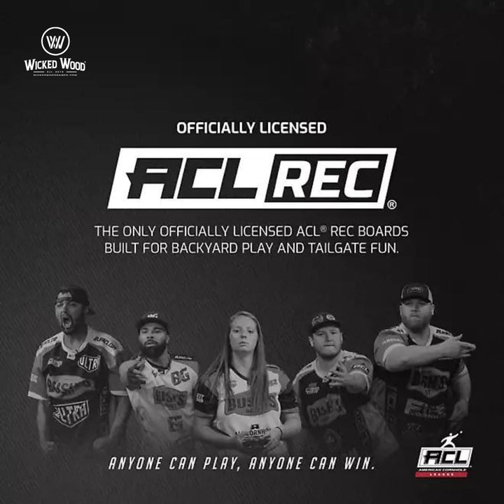 Offizielles Cornhole Set 90x60cm - 2x4 Cornhole Säckchen - EIN offiziell ACL-lizensiertes Set of Cor