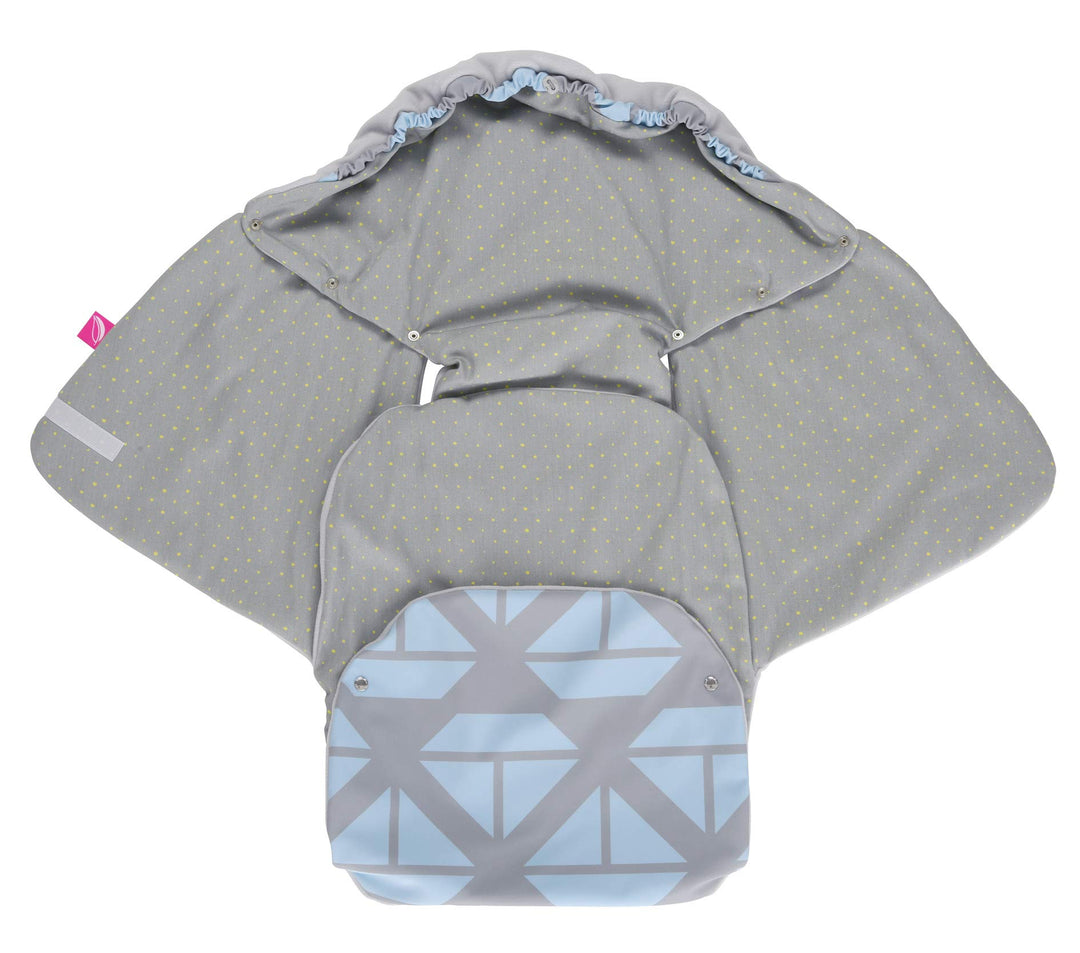 Mother hood Baby Softshell Einschlagdecke für Babyschale, Autositz, Maxi-Cosi, Römer und andere Mark