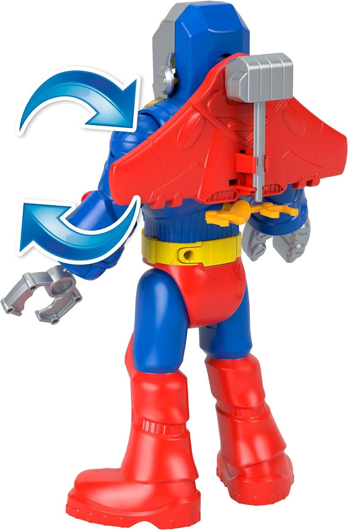 Fisher-Price Imaginext DC Super Friends einsetzbarer Superman mit Exo-Anzug als ca. 30 cm grosser Ro