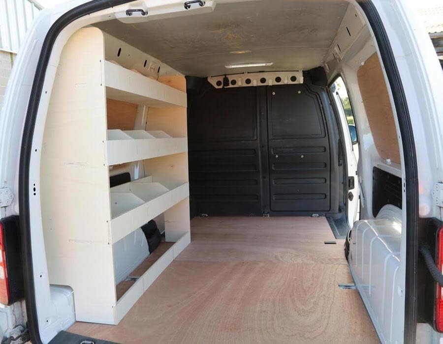 Vanify - Kompatibel mit Volkswagen Caddy L2 (Maxi) 2003-20 Fahrzeugeinrichtung Fahrzeugregale, Fahre