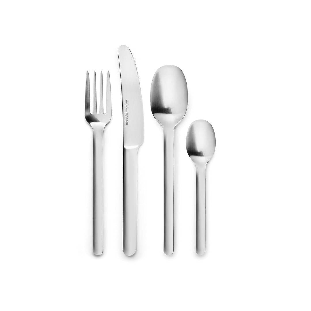 EVA SOLO | Nordic kitchen Besteck 16 Stk. | Klassisches Besteck aus mattem Edelstahl mit Persönlichk