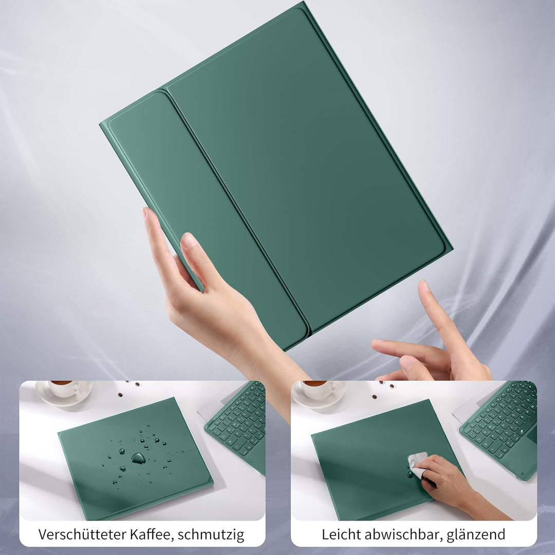 Vobafe Hülle mit Tastatur für iPad Air 13 Zoll M4 M3 M2 (2026/2025/2024), iPad Pro 12.9 (3. 4. 5. 6.