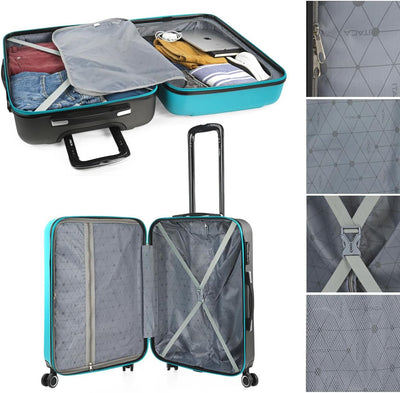 ITACA - Gepäck-Sets, Reisekoffer, Reisekoffer Set, Kofferset, Hartschalenkoffer, Trolley-Set, Luggag