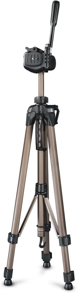 Hama Leichtes Einsteiger-Dreibeinstativ mit 3-Wege-Kopf, Star 63 166-3D, Champagner 66 - 166 cm Sing