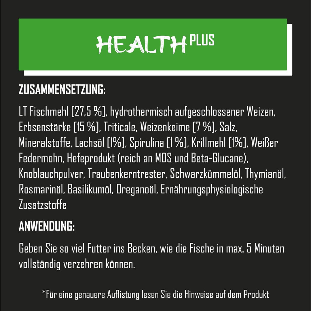 Tanoshi Koifutter - Health Plus 5 kg 4,5mm | Schwimmendes Gesundheits-Koifutter für maximale Verdaul