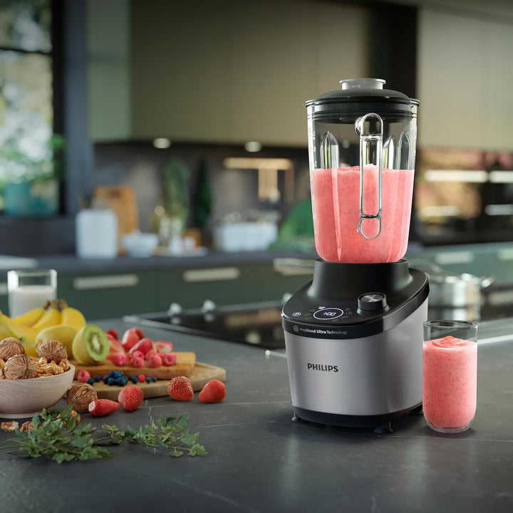 Philips Standmixer 7000 Series - 1500 Watt, 2 Liter, ProBlend Ultra Technologie, Schnellauswahlprogr