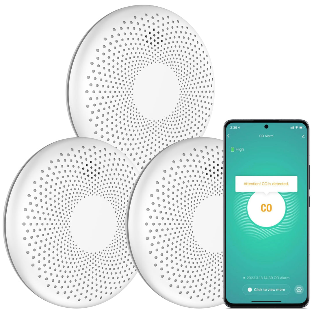 Aroha Smart Connect Rauchmelder & Kohlenmonoxid Melder WLAN - 10 Jahre Batterie - Kombination CO Mel
