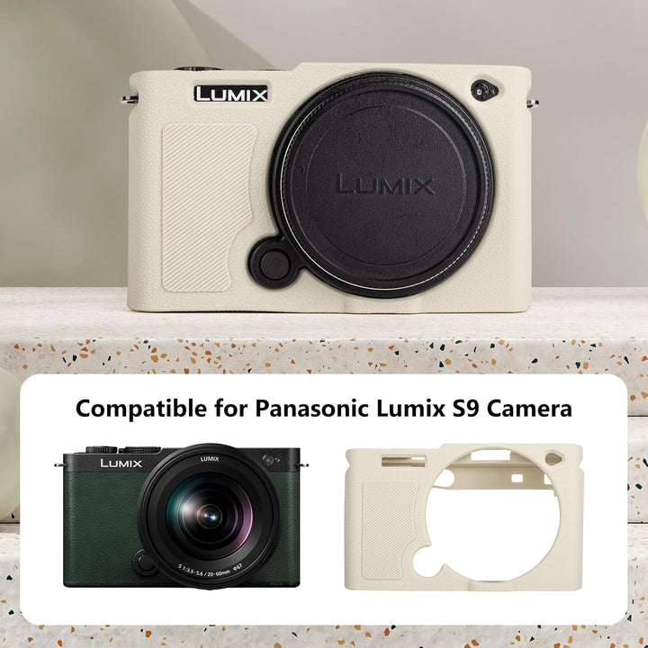 MUZIRI KINOKOO Weiche Silikon Tasche Kompatibel für Panasonic Lumix S9 Mirrorless Kamera, Schutzhüll