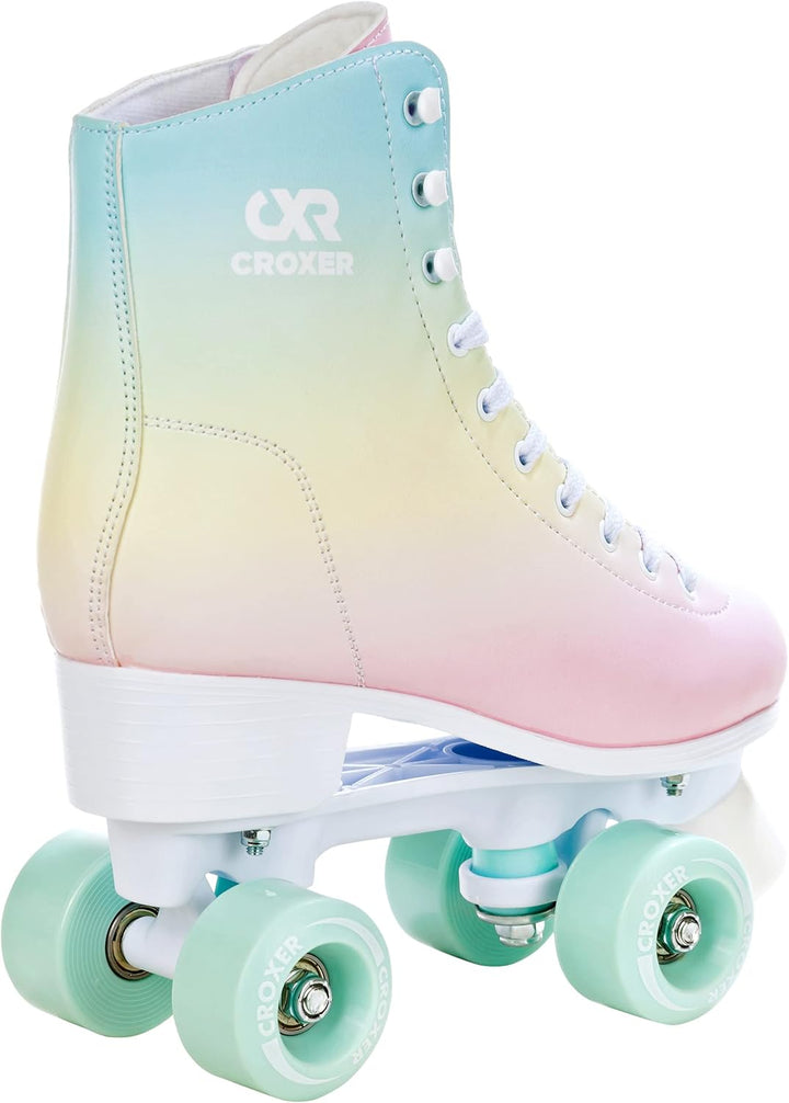 Croxer Rollschuhe Roller Skates Alessa - SAS - Shock Absorbing System - Kugellager Abec7 - Retro Des