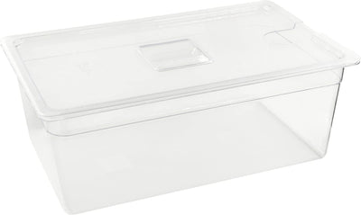 Heidenfeld SVS24 Sous Vide Garer Behälter - Extra gross 52.5 x 32.5 x 20.0 cm - Deckel - Rack - Behä