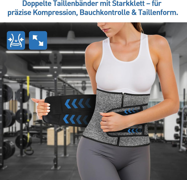 SLIMBELLE Bauchweggürtel Herren Damen Neopren Taillenmieder für Fitnesstraining Bauchweggürtel Figur
