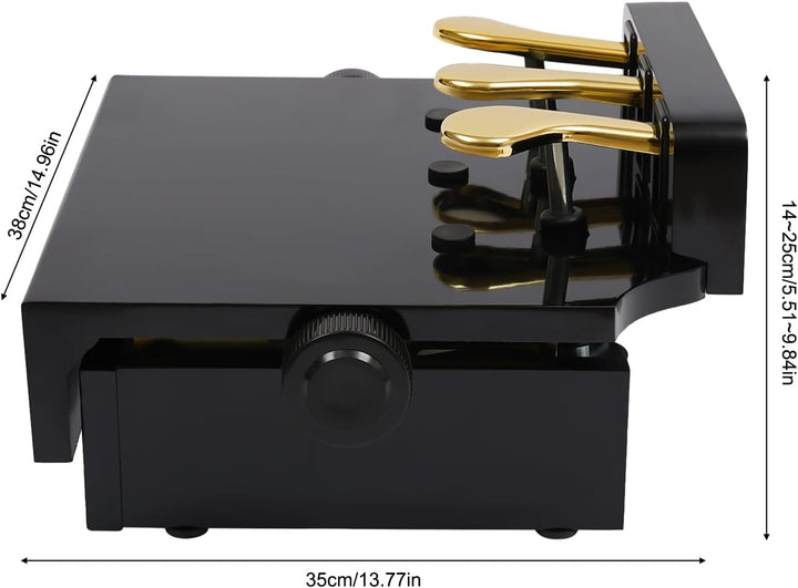 3 Pedale Klavier Pedal Extender für Kinder, Höhenverstellbar Klavierpedalverlängerung Zubehör Kinder