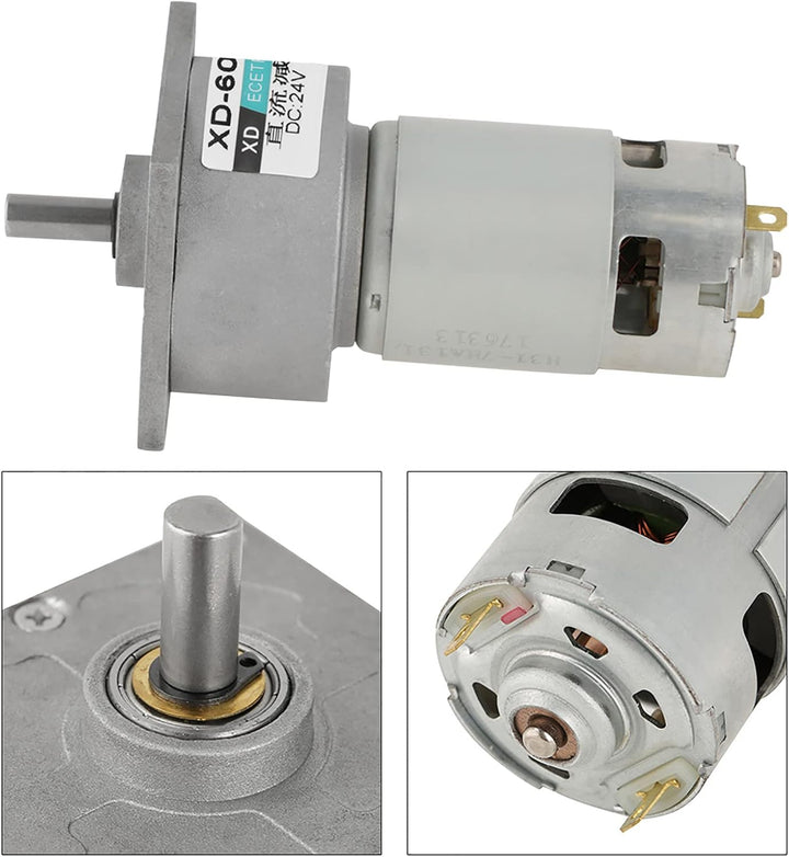 Getriebemotor, DC 12/24 V 35 W CW/CCW Mini-Getriebe Motor mit Einstellbarer Geschwindigkeitsreduzier