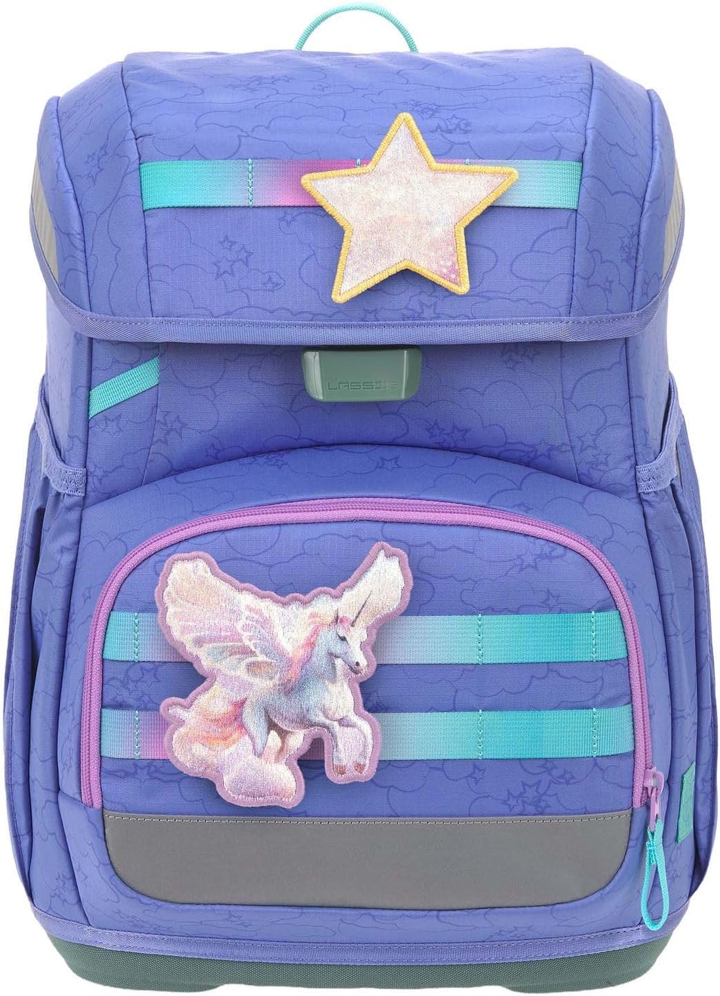 LÄSSIG Schulranzen Regenhülle Light Unique School Set 7-teilig Cloud lilac violett