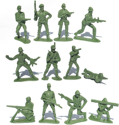 Uposao 188 Stück Spielfiguren Set von Armee Soldaten Figuren Militär Modell Spielzeugsoldaten Plasti