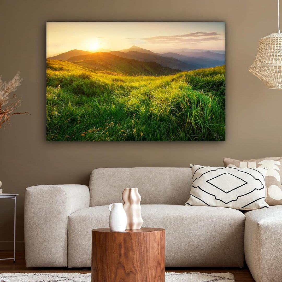MuchoWow© Bilder Gross 120x80 cm XXL Wohnzimmer Deko Modern Wandbild Foto auf Leinwand Bild Schlafzi