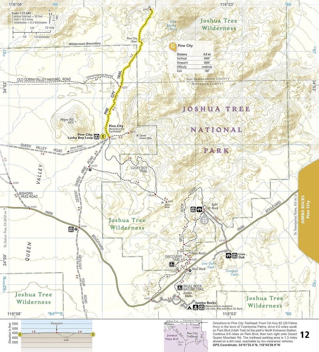 Joshua Tree National Park: Trail Illustrated Topo Map Guide (National Geographic Topographic Map Gui