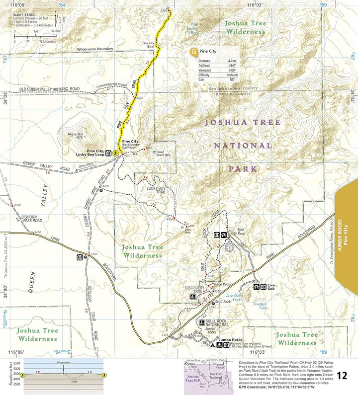 Joshua Tree National Park: Trail Illustrated Topo Map Guide (National Geographic Topographic Map Gui