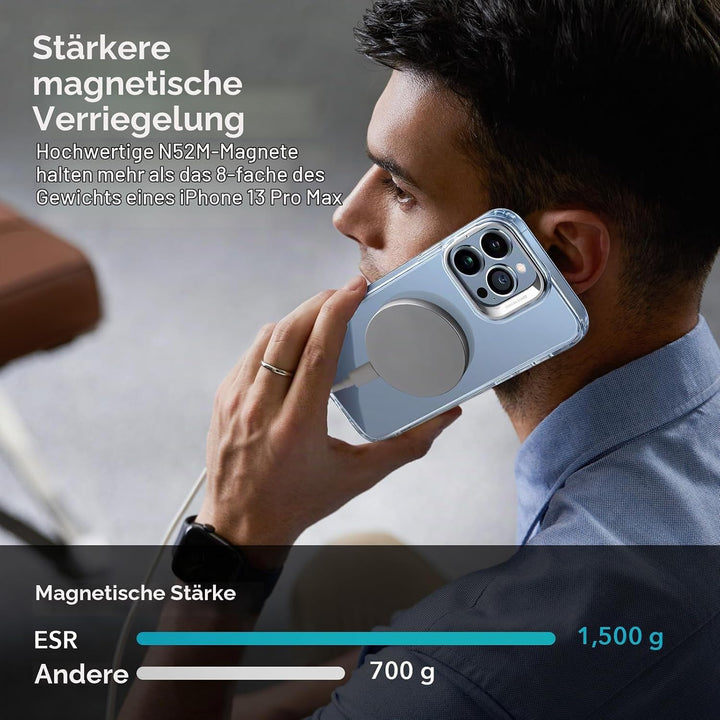 ESR für iPhone 13 Pro Hülle, Kompatibel mit MagSafe, Kamera Ständer Handyhülle iPhone 13 Pro Case, M