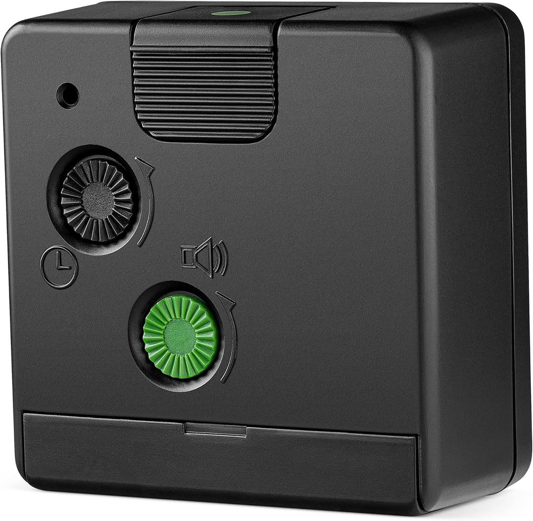 Braun Klassischer analoger Reisewecker mit Schlummerfunktion und Licht, kompakte Grösse, ruhiges Qua