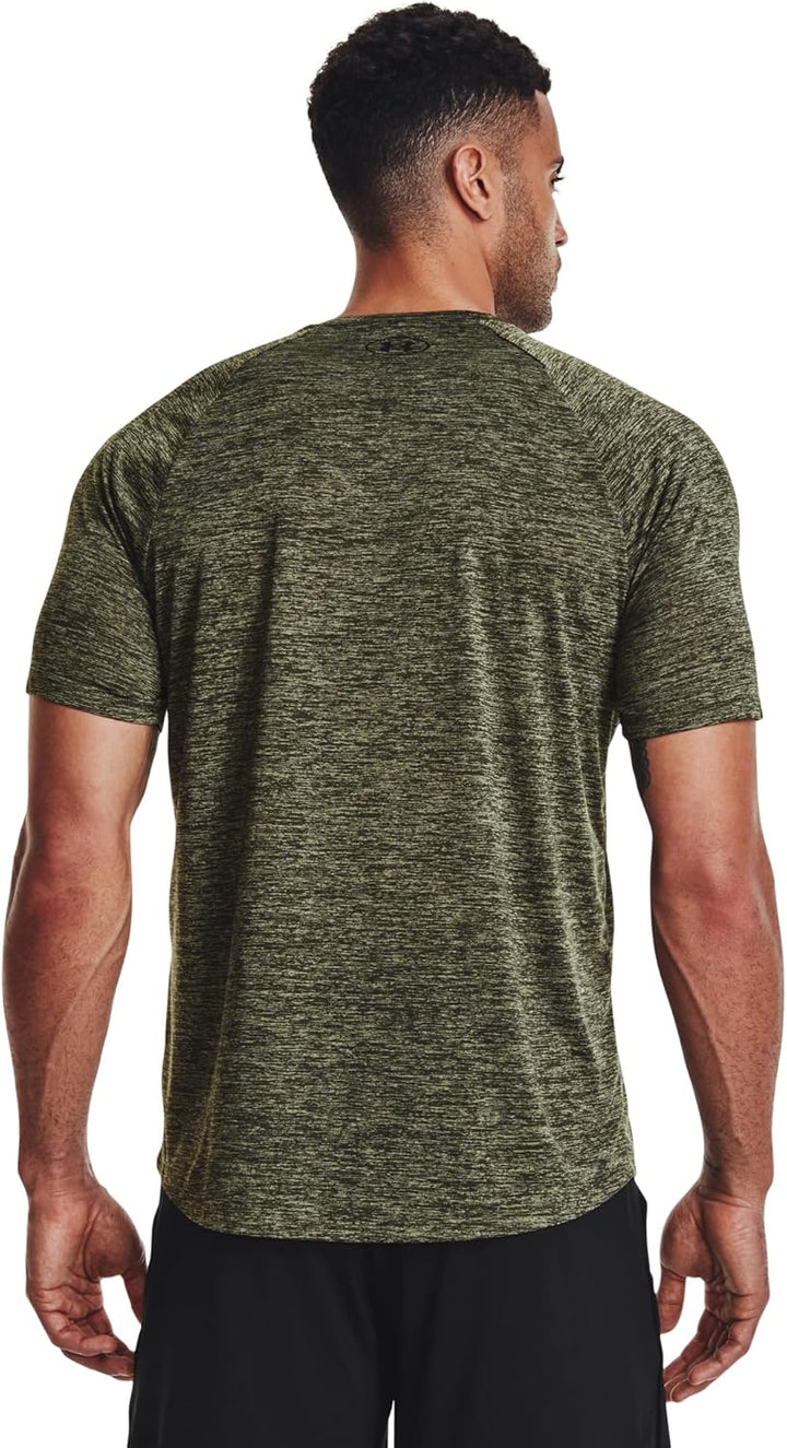 Under Armour Herren Fitness T-Shirt und Tank Tech Sportstyle Logo 3XL (390) Marine Od Grün/Schwarz,