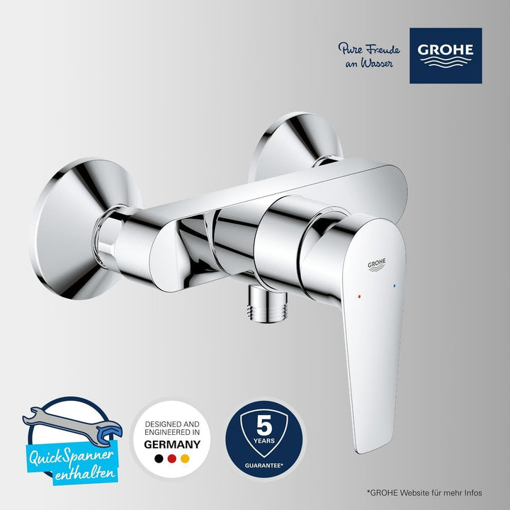 GROHE StartEdge - Einhand- Brausearmatur (mit Temperaturbegrenzer, variable Mengenbegrenzung, eigens