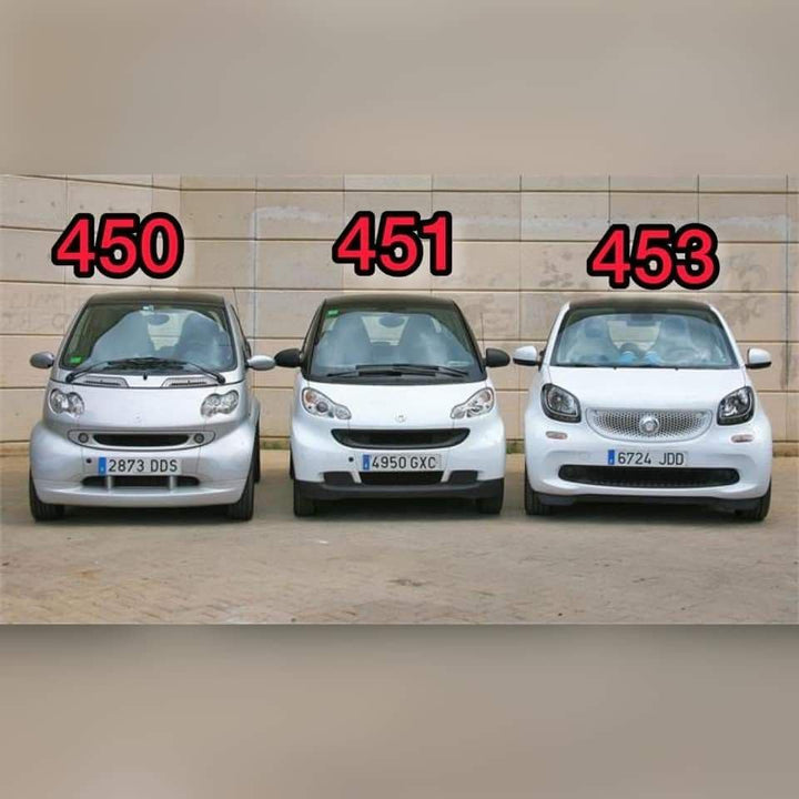 Rebeca Shop® Sitzbezüge für den Vordersitz, kompatibel mit Smart Fortwo, erste, zweite und dritte Se