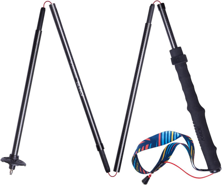 Trekkingstöcke faltbar, leicht, AONIJIE Canbo Fiber Wanderstöcke, 110/120cm Ultraleicht für Wandern