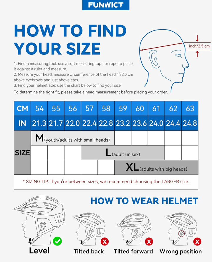 FUNWICT Fahrradhelm mit Visier für Herren Damen, Leichte Fahrradhelm mit Magnetischem Brille und USB