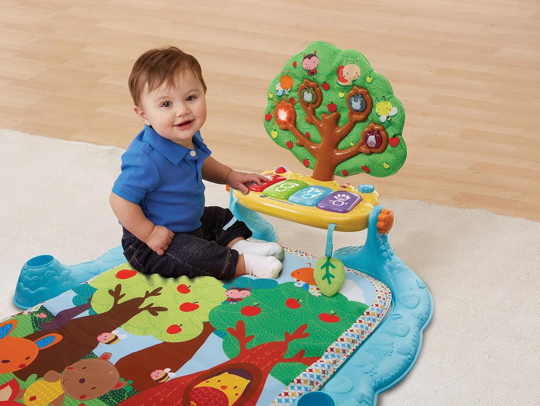 VTech Baby Musik-Spieldecke – Babydecke mit Spielbogen – Mit 4 abnehmbaren Spielelementen, bunten Kl