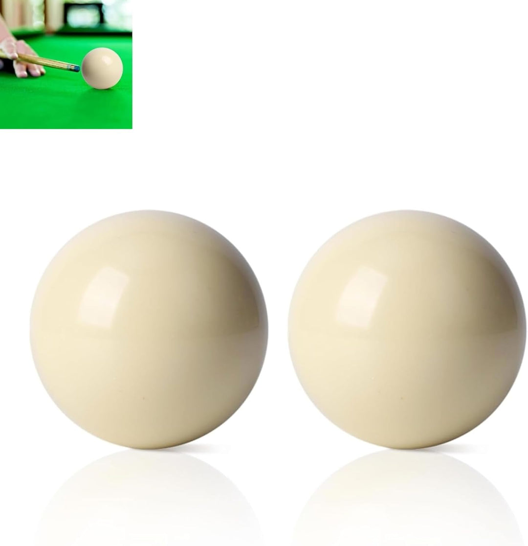Hominas Billardkugeln Weiss Standard 5,72 cm Billard Trainingsball Weisse Anstosskugel Classic für K