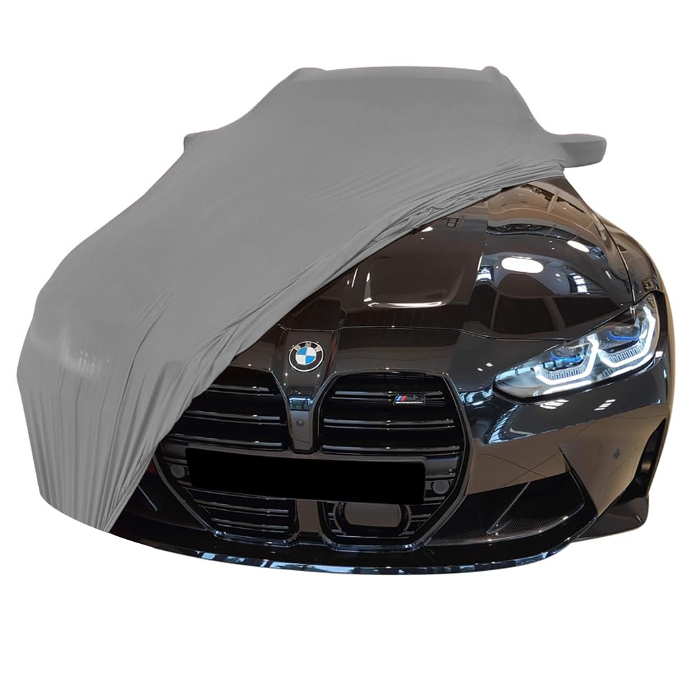 Star Cover Indoor Autoabdeckung passend für BMW M3 Touring (G81) Indoor Cover mit Spiegeltaschen SUP