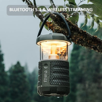 MIFA WildCamping Bluetooth Lautsprecher mit Camping Lampe, Bluetooth 5.3 20 Watt HiFi Sound, IP67 wa