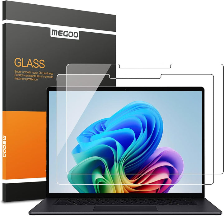 Megoo [2 Stück]-Schutzfolie für Microsoft Surface Laptop 7,kratzfest,hochempfindlich,Surface Pen kom
