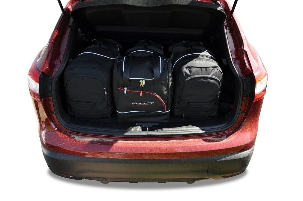 KJUST Dedizierte Reisetaschen 4 stk kompatibel mit NISSAN QASHQAI I 2007-2013