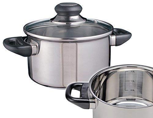Gravidus Edelstahl-Universaltopf 16 cm - Vielseitiger Kochtopf für alle Herdarten inklusive Induktio